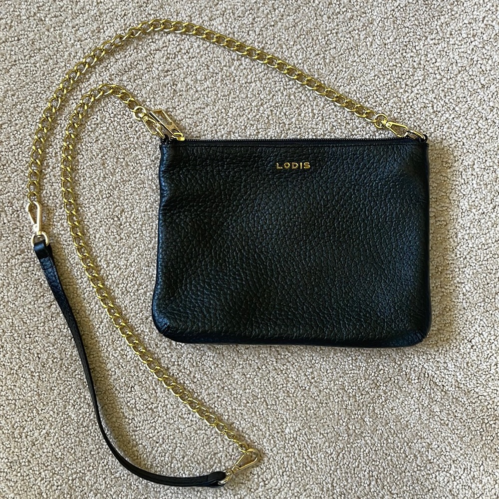 Lodis 3-in-1 leather crossbody clutch shoulder bag wristlet